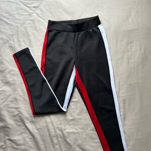 Guess Black, Red, and White skinny pants